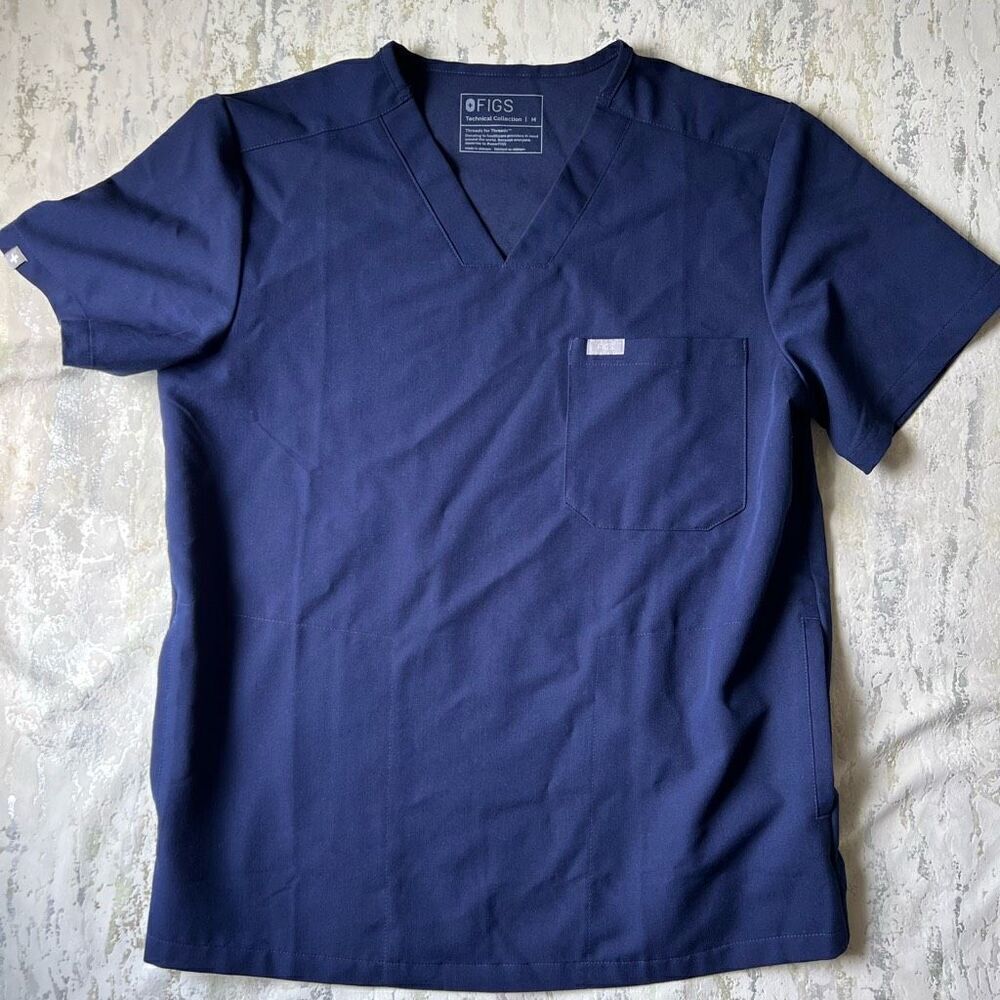 Figs Technical Collection Navy Chisec Scrub Top - image 5